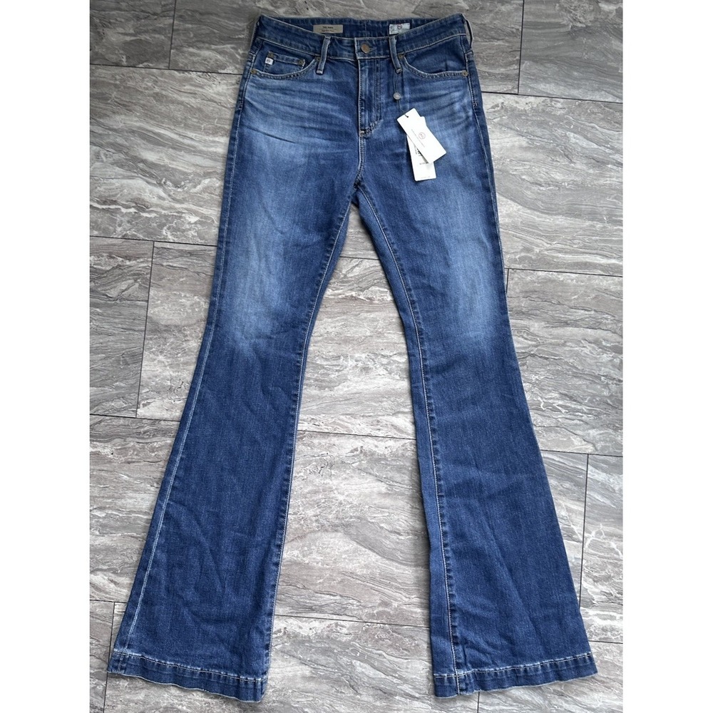 AG Adriano Goldschmied Jeans Sz 27 The Janis High Rise Flare 70's USA - Picture 1 of 10